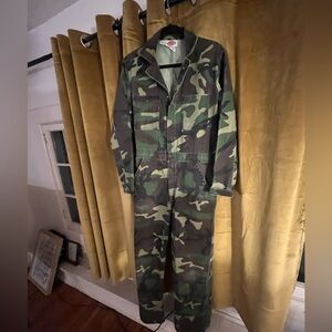 Vintage 90s Dickies Camo Coveralls / Jumpsuit - Size 40 Long